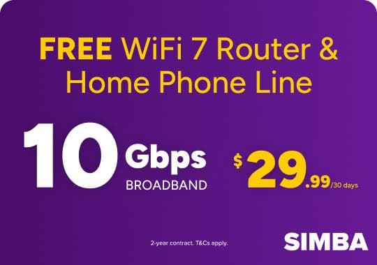 Pay less for more with SIMBA 10Gbps Broadband