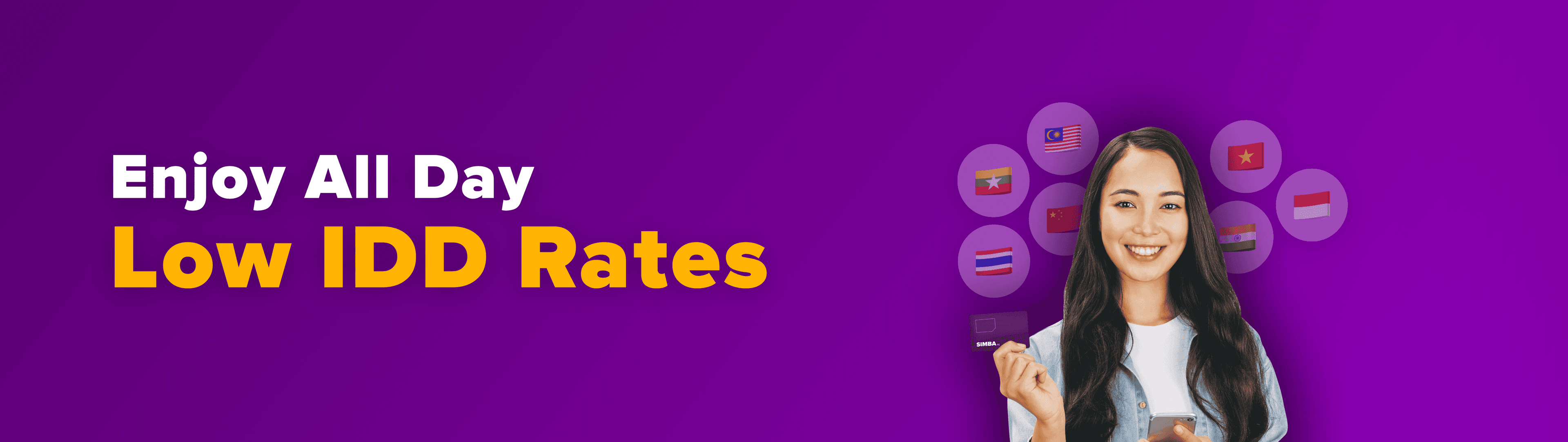 SIMBA IDD international calling rates