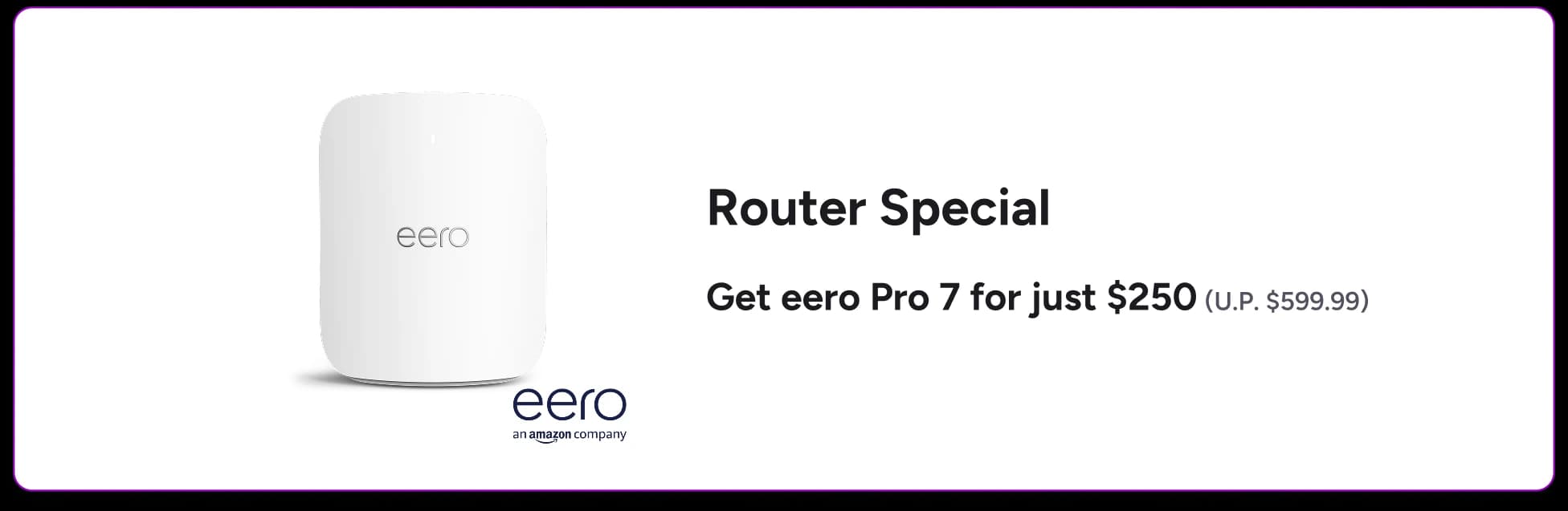 Router Special: get eero Pro 7 for just $250 (U.P. $599.99)
