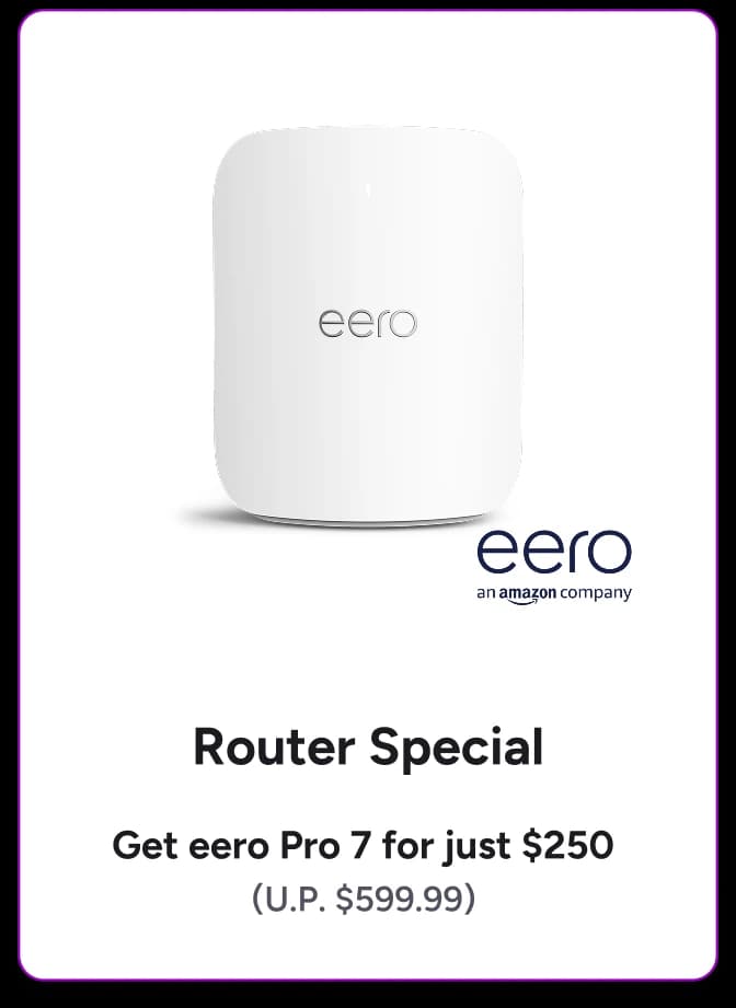 Router Special: get eero Pro 7 for just $250 (U.P. $599.99)