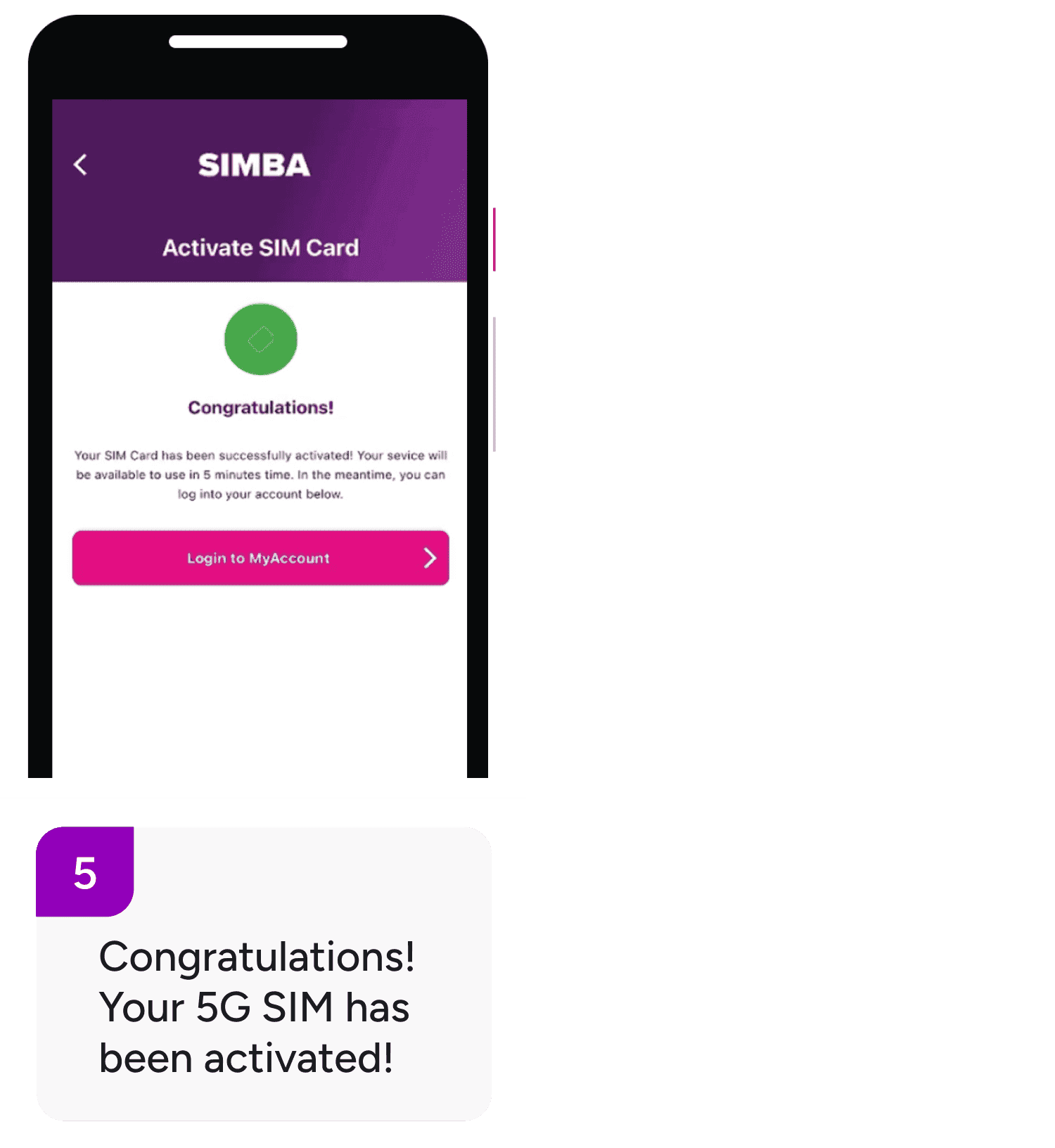 Activation step 5
