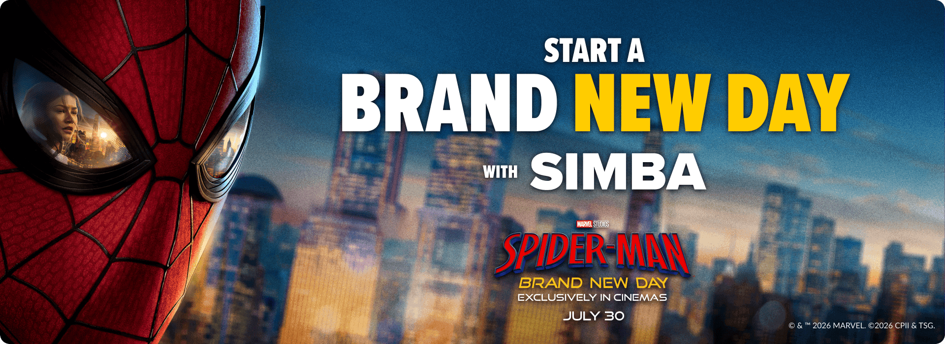 Start a Brand New Day with SIMBA - Spider-Man: Brand New Day