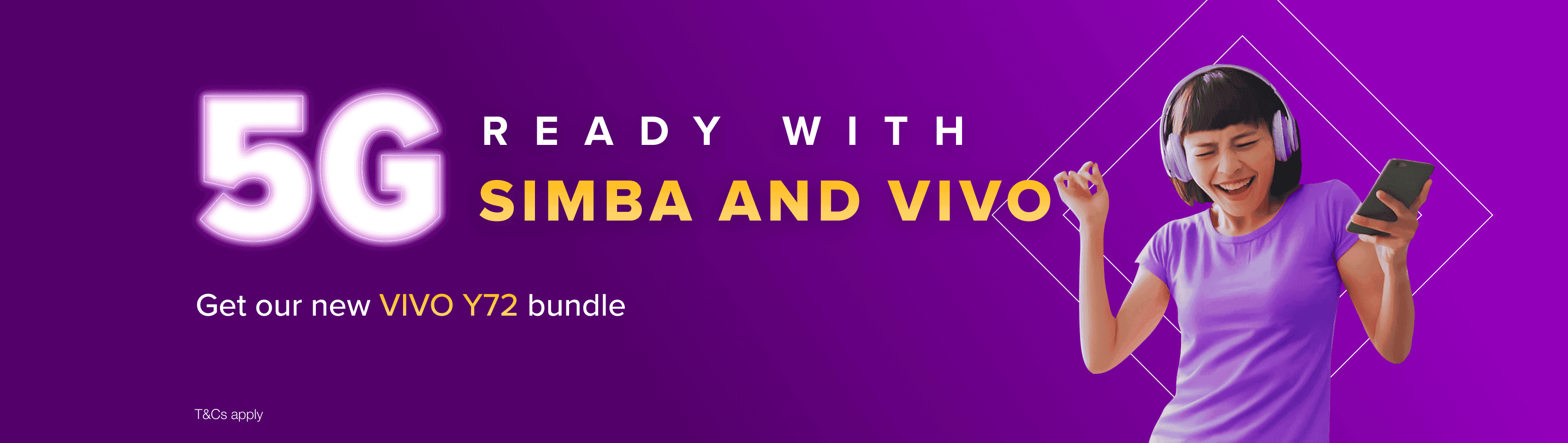 SIMBA 5G Bundle featuring the VIVO Y72