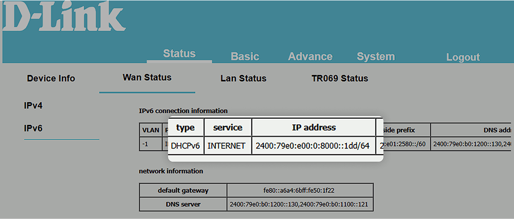 Router DHCPv6-PD setting