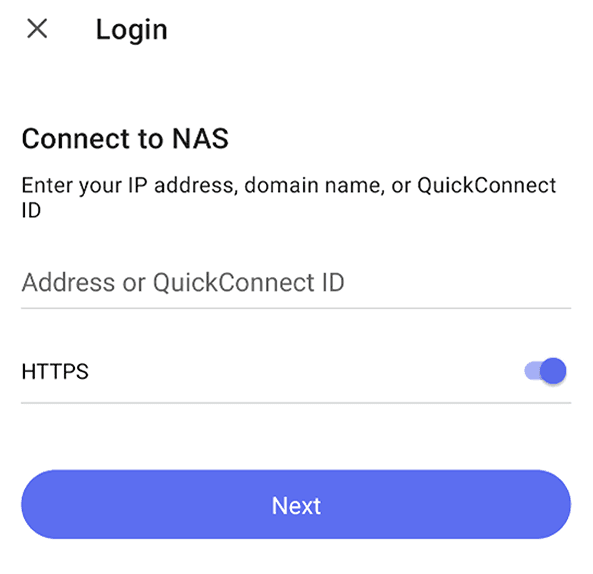Synology QuickConnect entry