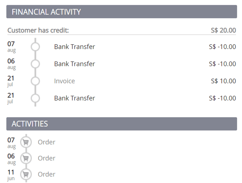 Example screenshot showing two payment charges within what looks like the same billing cycle