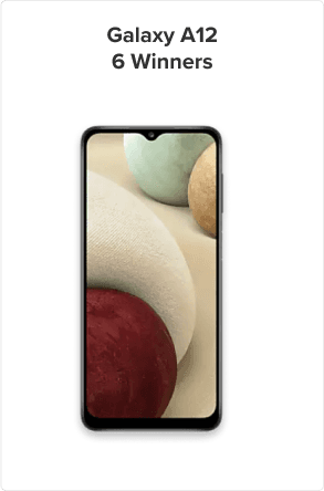 Lucky draw prize - Galaxy A12, 6 winners