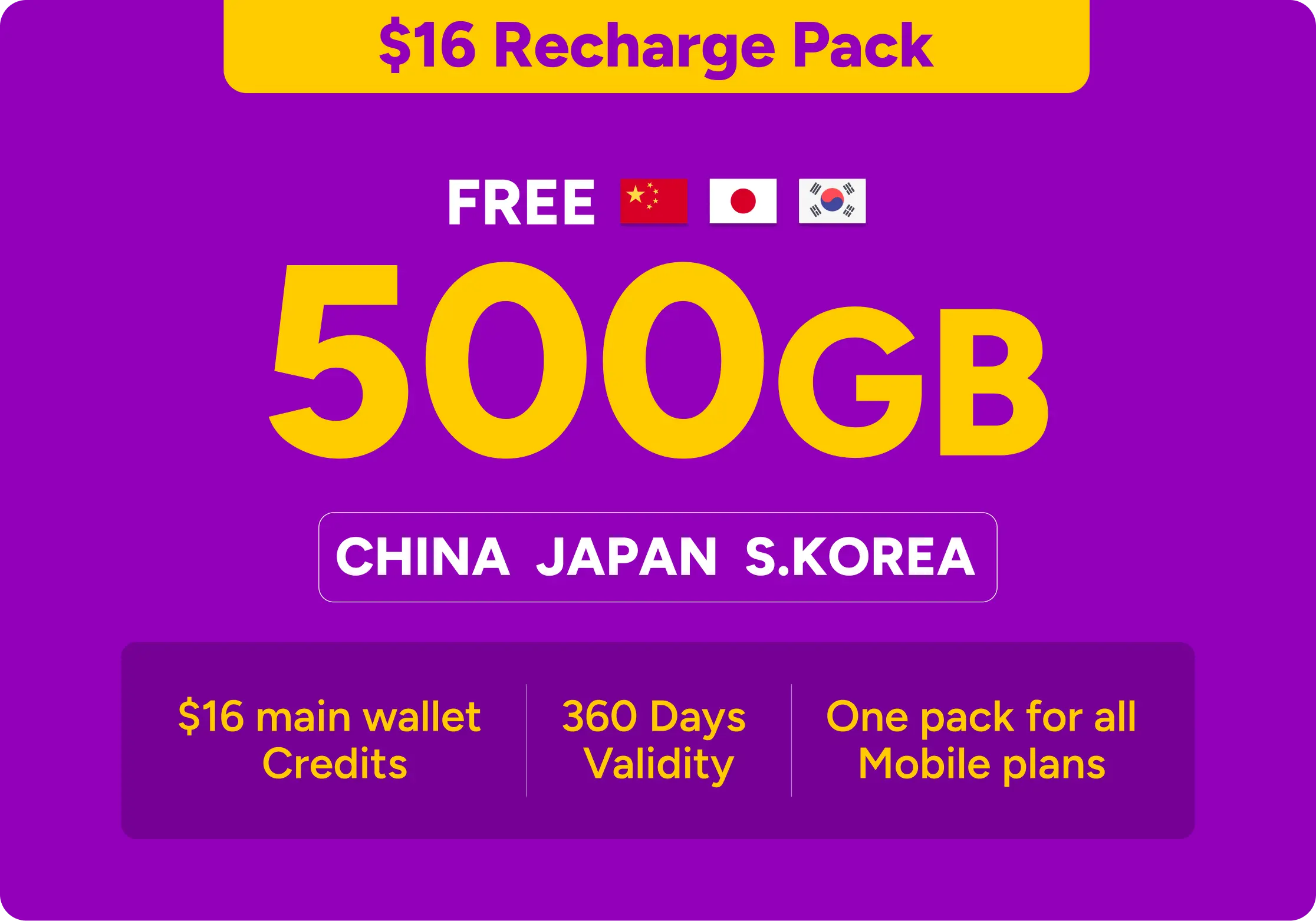 $16 Recharge Pack
